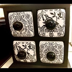 Ceramic & Wood Jewelry Box